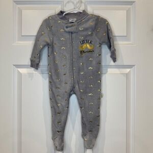 Duck Duck Goose‎ Baby Pajamas Size 6-9M Gray Little Charmer Footed Sleeper